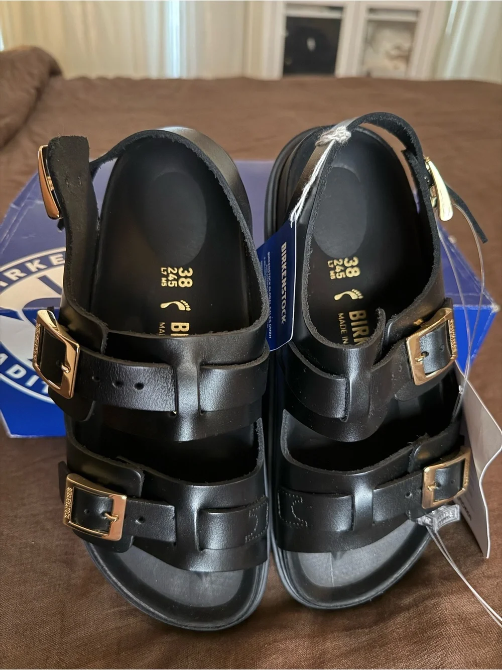 Birkenstock black leather